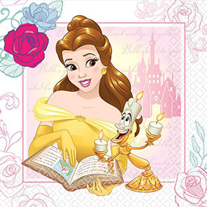 Disney Beauty And The Beast Lunch Tissues 16pcs