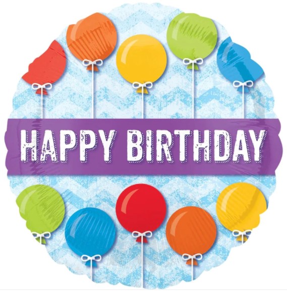 Birthday Balloon Strings Foil Balloon 18in