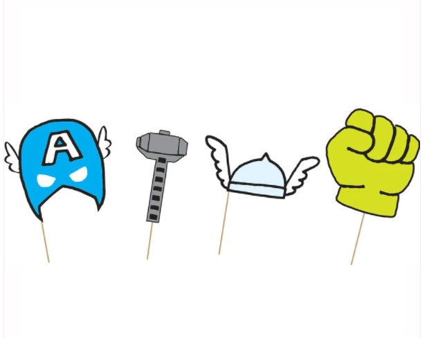 Avengers Pop Comic Marvel Photo Props 6pcs