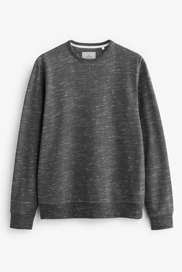Crew Sweatshirt Charcoal Grey Marl