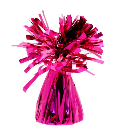 Bright Pink Foil Balloon Weight 6oz