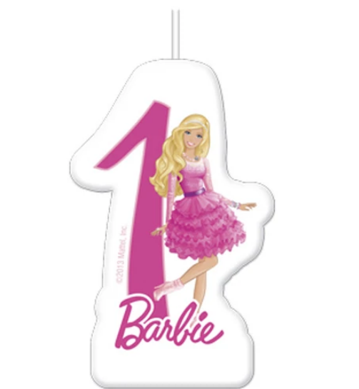 Barbie Sparkle Numeral Candle No. 1