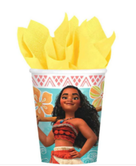 Moana Paper Cups 9oz, 8pcs