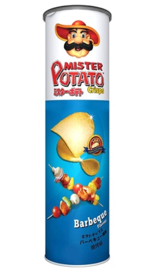 Mister Barbeque Flavored Potato Crisps Chips 160g