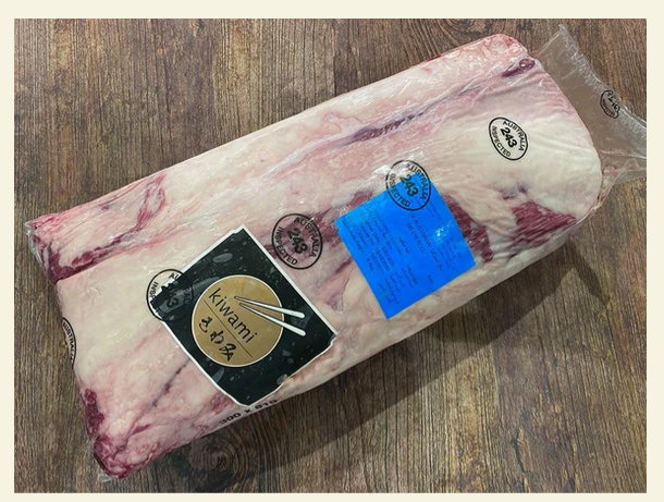 Australian Wagyu Beef Whole Rib Eye Steak 9+ Marbling