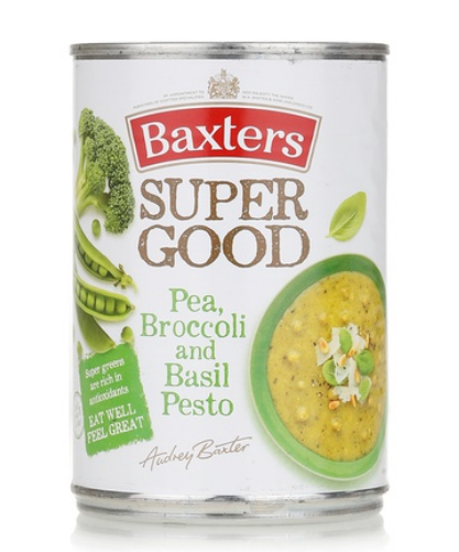 Baxters super good pea broccoli basil & pesto soup 400g