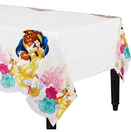 Beauty And The Beast Plastic Tablecover