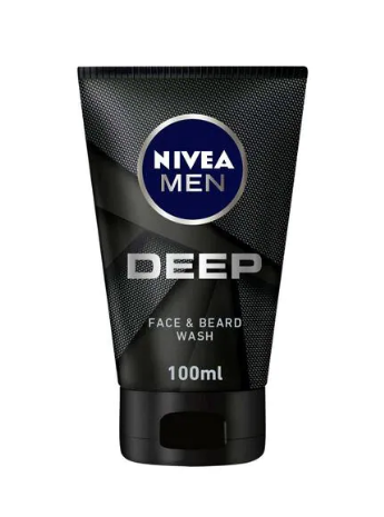 Nivea Deep Face And Beard Wash Black 100ml