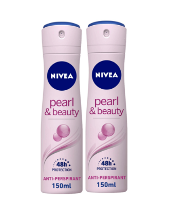 Nivea Pearl And Beauty Deodorant Pink 150ml x2