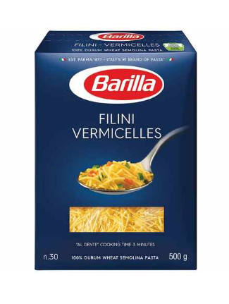 Barilla Filini Vermicelles N.30 500g