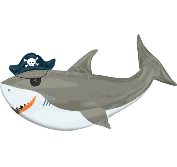 Ahoy Birthday Shark SuperShape Balloon 104x58cm