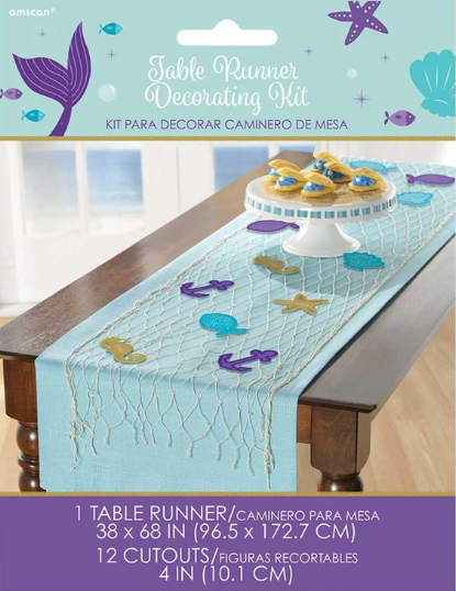 Mermaid Wishes Fishnet Table Runner