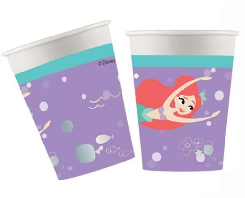 Ariel Under The Sea Paper Cups 8pcs