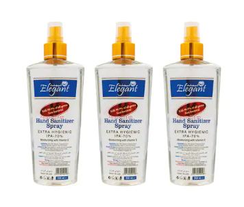 Elegant 250ml Hand Sanitizer Spray 6 Piece Set