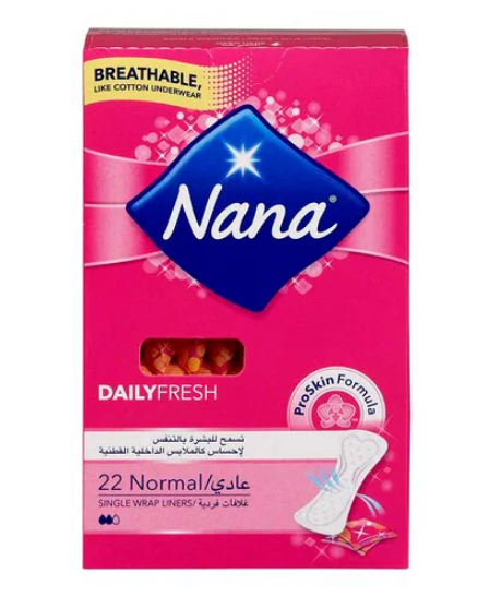 Nana Daily Fresh Normal Liners Pack of 22