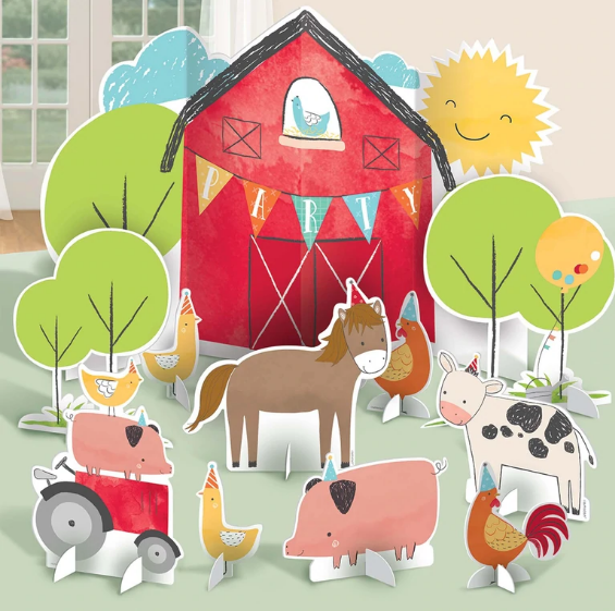 Barnyard Birthday Table Decorations