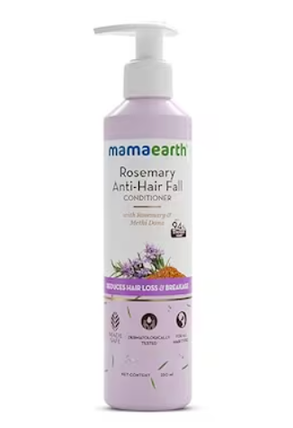 Mamaearth Rosemary Anti Hair Fall Conditioner With Rosemary & Methi Dana For Hair Loss & Breakage - 250 Ml Up To 94% Stronger Hair Up To 93% Less Hair Fall For Men & Women, 1 Count