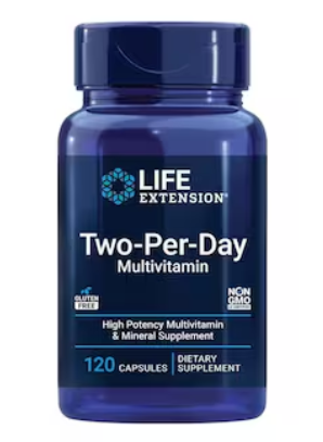 Life Extension Two-Per-Day Multivitamin, 120 Capsules