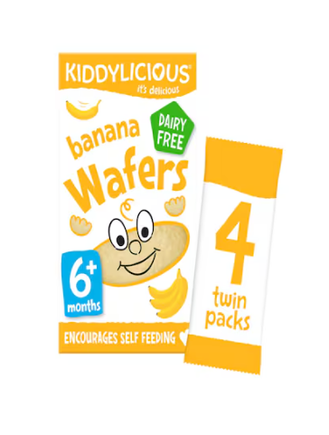 Kiddylicious Mini Banana Wafers 16g