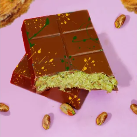 Viral Dubai DARK Pistachio Kunafa Dessert Chocolate Bar (Best Seller) - 200g
