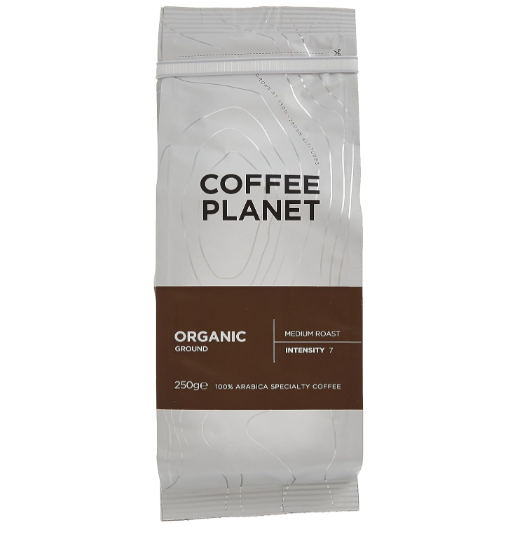 Coffee Planet Organic Medium Roast Ground (250 Gm)