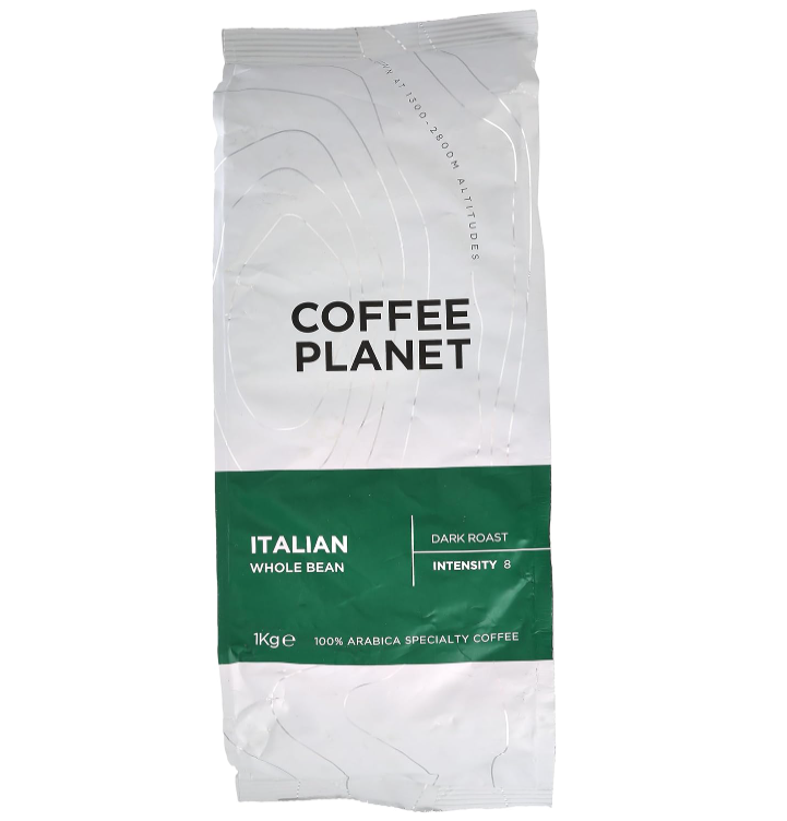 Coffee Planet Italian Dark Roast Specialty Coffee Beans, 1 Kg