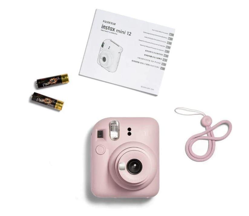 Fujifilm Instax Mini 12 Instant Camera - Blossom Pink + 2 Pack Film