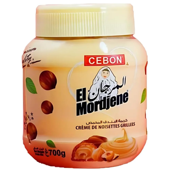 Cebon El mordjene Hazelnut cream Spread 700g | Rich and Smooth | Perfect for Breakfast & Snacks
