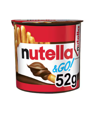 Nutella & Go Chocolate Hazelnut Spread With Breadsticks 52g