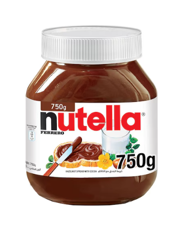 Nutella Hazelnut Chocolate Breakfast Spread Jar 750g