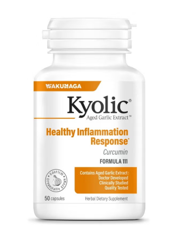 Kyolic Aged Garlic Extract Formula 111, Healthy Inflammation Response, 50 Capsules