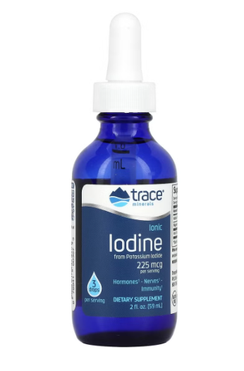 Trace Minerals Ionic Iodine, 225 mcg, 2 fl oz (59 ml)