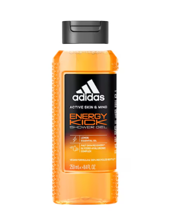 Adidas Active Skin and Mind Energy Kick Shower Gel for Men 250ml