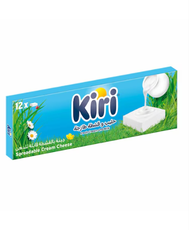 Kiri Spreadable Cream Cheese Squares 12 Portions 216g