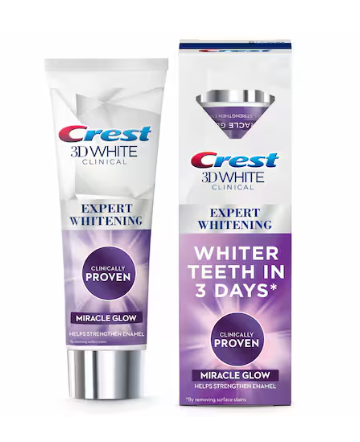 Crest 3D White Clinical Miracle Glow Advanced Whitening Technology Toothpaste 75ml