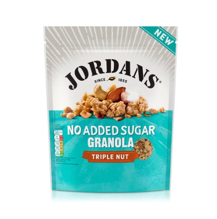 Jordans triple nut granola no added sugar 425g