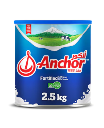 Anchor Fortified Full Cream Milk Powder 2.5kg