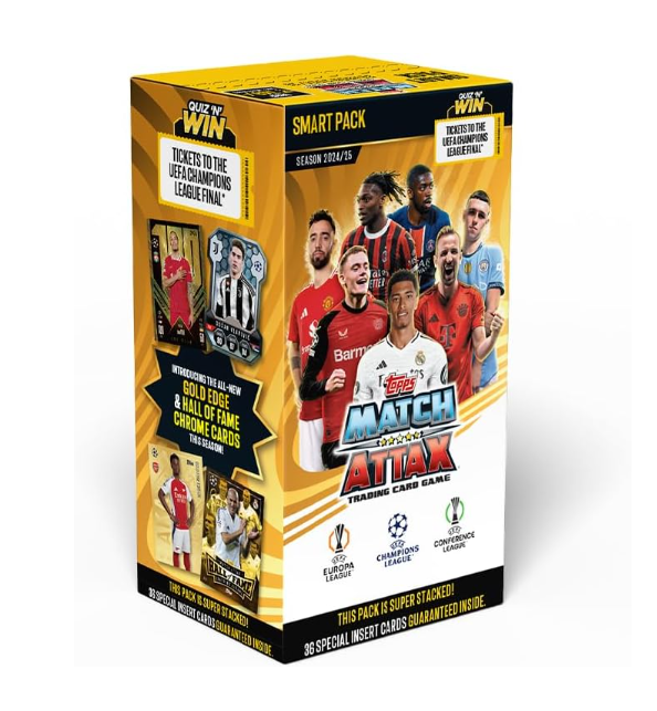 Topps UEFA Champions League Match Attax 24/25 Trading and Collectible Card Game (Smart Pack)