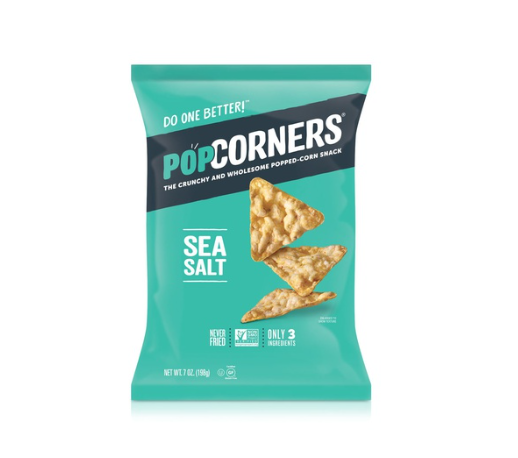 Popcorners sea salt popped corn snacks 141.7g