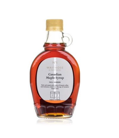 Waitrose No.1 Canadian maple syrup No.2 Amber 330g
