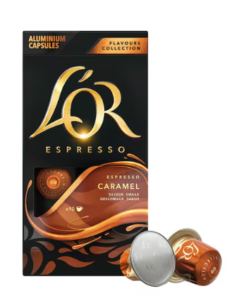 L'Or Flavours Collection Espresso Coffee Capsules Caramel Flavour 52g