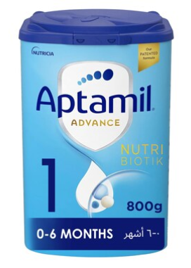 Aptamil Advance 1 Infant Formula Milk From 0-6 Months, Easy To Use Pack, 800g