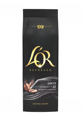 L'Or Espresso Onyx Intensity 12 Coffee Beans 500g