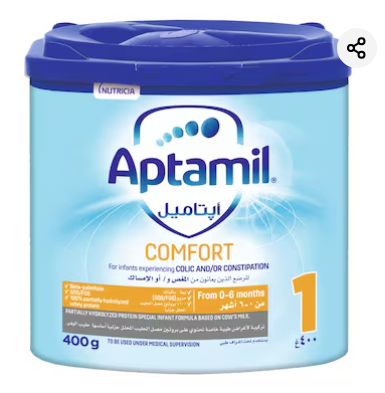Aptamil Comfort Formula Milk Powder, Stage 1, from 0 to 6 Months, 400g