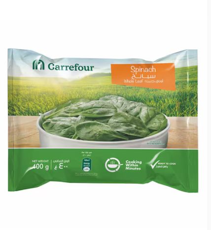 Carrefour Whole Leaf Spinach 400g