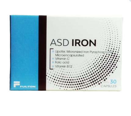 ASD Iron Hard Gelatin Capsules 30s