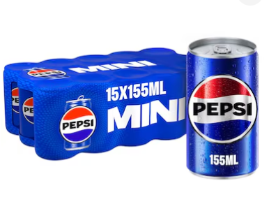 Pepsi Cola Mini Cans 155ml Pack of 15