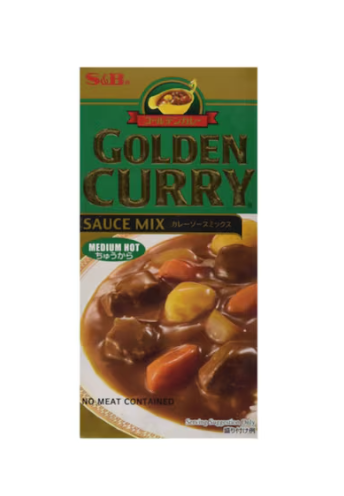S&B Golden Curry Medium Hot Sauce Mix 92g