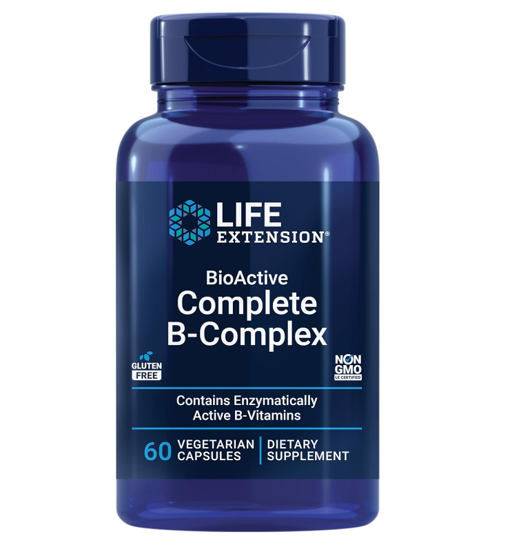 Life Extension Bio Active Complete B Complex 60 Veg Caps (packaging may vary)