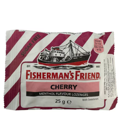 Fisherman's Friend Menthol Flavour Lozenges with Sweetener Cherry 25g